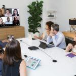 using VR projections in conference room